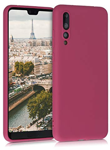 kwmobile Hülle kompatibel mit Huawei P20 Pro Hülle - weiches TPU Silikon Case - Cover geeignet für kabelloses Laden - Fuchsia matt