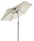 Angel Living Sonnenschirm 250cm mit Kurbel und Neigbar,Gartenschirm Marktschirm Terrassenschirm Taupe Rund Sonneschirm Sonnenschutz aus Polyester UV50+ (Creme)