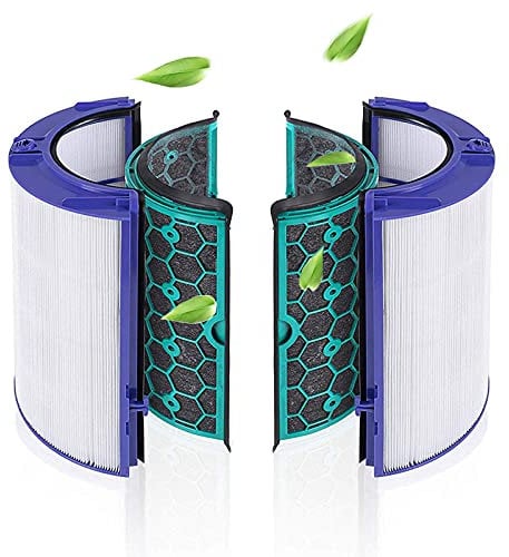 Bamboost Replacement Parts HEPA Filter Compatible with Dyson HP04 TP04 DP04 TP05 HP05 Pure Cool Air Purifier Fan and Inner Activated Carbon Filter 360° Filter System