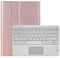 CHSTLS Keyboard Case with Trackpad for Samsung Galaxy Tab S4 10.5 Inch 2018 (Model: SM-T830 SM-T835 SM-T837), Slim PU Leather Folio Stand Cover with Detachable Wireless Bluetooth Keyboard - Rose Gold