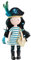 Paola Reina The Black Pearl 32 cm 04926 Bunt