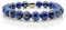 Lapislazuli Armband Bracelet Perlenarmband blau Damen Herren 8mm Edelstahl