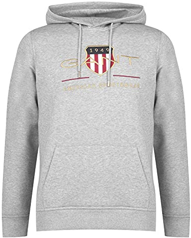 GANT Men's Reg Medium Archive Shield Hoodie Hooded Sweatshirt (Pack of 1)