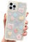 ECZOIL Compatible with iPhone 13 Pro Case Cute Cartoon Floral Bear Pattern Design Women Girls Kawaii Slim Soft TPU Transparent Cover for iPhone 13 Pro 6.1 inch-Yellow