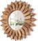 Emfogoo Espejos Decorativos de Pared, Espejo Redondo Madera Pequeños, Bohemia Decoracion Habitacion, Espejo Decorativo Pared para Salones, Baño, Dormitorios, Recibidor