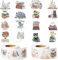 PANTIDE 1000Pcs Lesen Tier Aufkleber (2Roll) für Kinder Realistische Selbstklebende Aufkleber Geburtstag Weihnachten Geschenkanhänger Gepäck Scrapbook Gunst Dekoration für Verpackungen Party Zubehör