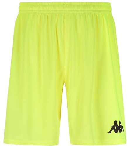 Kappa 4FOOTBALL Borgo - Short de Sport - Homme - Neon Yellow