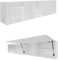 PLATAN ROOM Badschrank 80/120 / 160/200 / 240 breit Badmöbel Badezimmer Klapphängeschrank Schrank Hochglanz Matt Weiß (Weiß Matt/Weiß Hochglanz, 160 x 40 x 25)