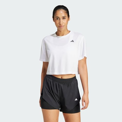 adidas Damen Train Essentials Boxy Workout Shirt, White, S