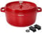 ROSSETTO 6,6L Cocotte ronde en fonte d’aluminium, revêtement antiadhérent en céramique. Couvercle avec picots saveurs. Compatible tous feux dont induction et au four jusqu’à 220° (28cm, Rouge)