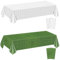 4Pcs Golf-Tischdecken - rechteckige Golf-Party-Tischabdeckungen weißes Golf-Muster Tischdecke für Kinder Sport Golf Geburtstag Party Supplies, 130x220cm