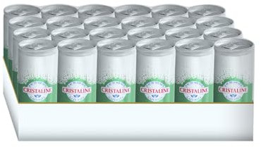 CRISTALINE Eau Gazéifiée, le rafraîchissement pétillant en bouteilles de 33cl - par lot de 24