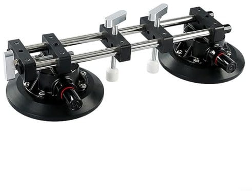 Puupaa 7-Inch Adjustable Stone Seam Setter Suction Cup Suckers Clamps Lifter for Granite Ceramic Tile Marble Glass, 3-in-1 Seam Joiner & Leveler