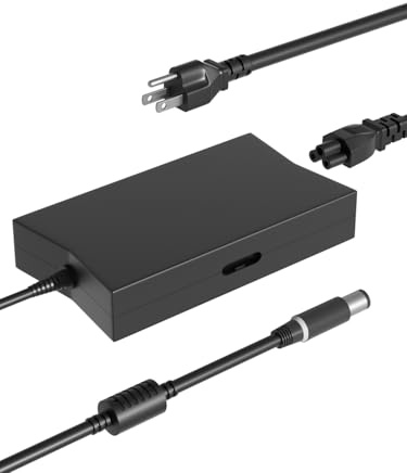 PowerPortnerLink 130W 7.4mm Stecker Ladegerät Kompatibel mit Dell G3 G5 inspiron 7559 7577 7567 5577 Precision 3541 3520 3530 3551 XPS L502x L702x Laptop, WD15 WD19 Dock, LA130PM121 Adapter