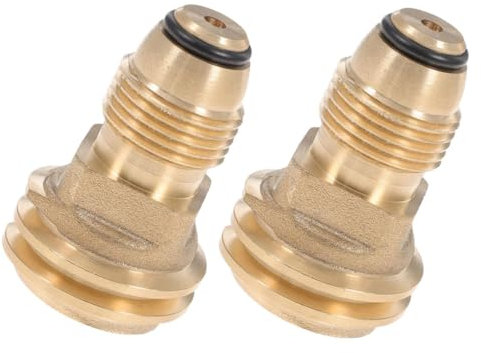 HIAKDOFT 2Stücke Gas Schnellverbindungsadapter Pol zu Adapter für Campingkocher und Gasgrills Langlebig und Installieren