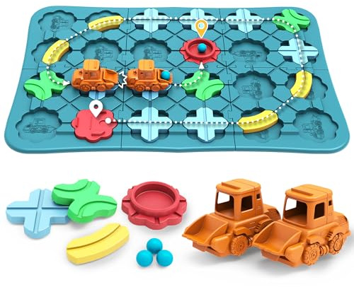 STEM Spielzeug – Logik Brettspiel für Kinder ab 3 Jahren, Montessori Lernspiel, Denkspiel Puzzle für Jungen & Mädchen, Geschenk für 3–7 Jahre, 39 Teile