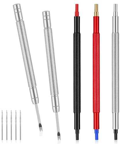 Uhr Werkzeug Set 5 Sets Zeiger Reparaturwerkzeuge und 5 Kronen für Uhrwerke Uhren Reparatur Werkzeugset zum Entfernen von Uhrzeigern Reparaturwerkzeuge Uhrenzeiger Reparatur Werkzeug