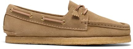 Clarks Damen - Schnürschuhe Godney Boat beige EU-Größe 37,5
