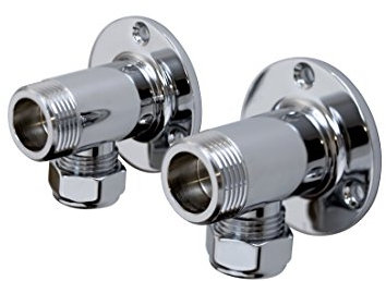 Bristan WMNT4 C Surface Mounted Pipework Fittings - Chrome Plated, Silver