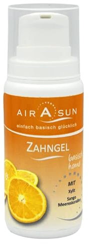 Zahnpasta Gel basisch homöopathieverträglich blutorange ohne Fluor mit Xylit - 100 ml