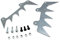 HURI Kralle Kettenraddeckel/Anschlagkralle Set groß inkl. Schrauben passend für Stihl 044 MS440 046 MS460 066 MS660 Motorsäge Ersetzt 1122 664 0503, 1122 664 0508