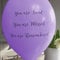 ANGEL & DOVE 25 Violett 'You Are Loved, Missed, Remembered' Beerdigung Erinnerung Beileids Luftballons - biologisch abbaubares Latex, 25 Stück