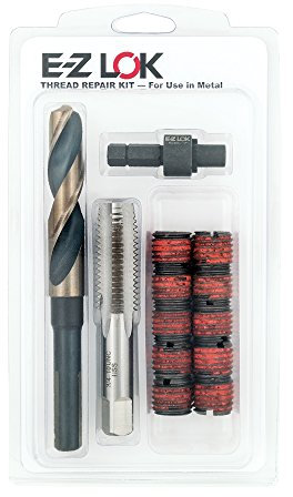 E-Z LOK EZ-450-8 Gewindeeinsätze für Metall; M8-1.25 Einbausatz, Stahl, Schwarzoxid