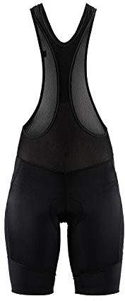 Craft CORE Essence Damen Bib Shorts W Black L - Rennrad Radhose gepolstert mit Infinity C3 Pad, Kompression, atmungsaktiv, Cycling Shorts, Rennradhose Damen, Spinning Hose