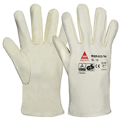 Hase Montagehandschuhe WESER ECO-TAN, Ziegennappaleder, Größe 9 12 Stk