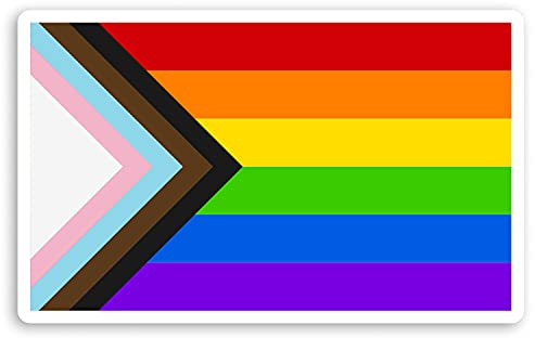 LGBT-Aufkleber, Vinyl, Motiv: Schwulen-Lesbischen Bisexueller Transgender, 15 cm, 2 Stück