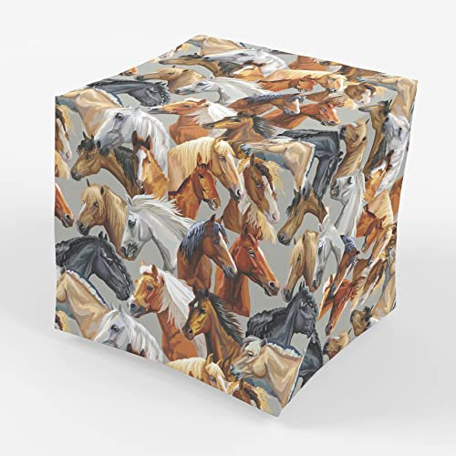 Stesha Party Geschenkpapier für Pferdeliebhaber, flach gefaltet, 76,2 x 50,8 cm, 3 Bögen