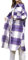 EFOFEI Damen Button Down Pocket Shirt Oversize Herbst Outwear Turn-Down Collar Tops Wool Blend Jacket Flannel Classic Plaid Shirts Purple XL