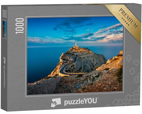 puzzleYOU: Puzzle 1000 Teile „Leuchtturm von Cap de Formentor, Mallorca, Spanien“ – aus der Puzzle-Kollektion Spanien, Strand & Meer