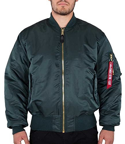 Alpha Industries MA-1 Bomberjacke für Herren Navy Green