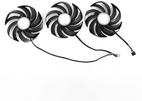 Youngran 90MM PLD09210S12HH Cooler Fan Compatible For MSI Radeon RX 6800 6900 XT GeForce RTX 3060 3070 3080 3090 Ti GAMING Graphics Card Fans leisurely (Blade Color : 3Pcs)