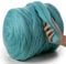 MeriWoolArt® XXL Merino Wolle Garn 4-5 cm Dick, Filzwolle Zum Trocken- Und Nassfilzen, DIY Klobige Decke, Baby Wolle, Arm Stricken Garn Azurblau, 100g