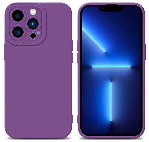 Cadorabo Hülle kompatibel mit Apple iPhone 12 PRO Schutzhülle TPU Silikon Case Liquid Design mit Kameraschutz Slim Kratzfest Weiche Gummi mit Rundumschutz Case Hülle für iPhone 12 PRO in Lila