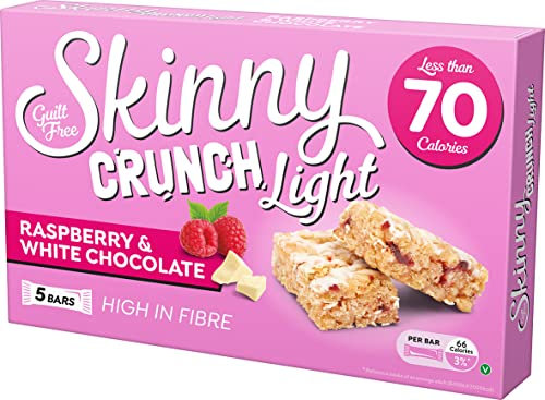 Skinny Crunch Frambuesa Clara y Chocolate Blanco 10 x 5 x 19g