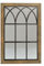 DKD Home Decor Espejo de Pared Marrón Negro Metal Abedul Natural Ventana 60 x 3 x 95 cm