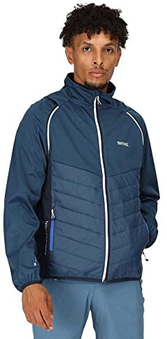 Regatta Steren Hybrid Softshelljacke für Herren mit abnehmbaren Ärmeln, Größe:XL, Farbe:Blau