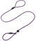 Dog & Field Pro Trialler Slip Lead, Purple. 1.2m Rope Slip Lead For Dogs With Push Button Stopper, Easy To Slip On, No Collar Or Harness Needed. Thin Slip Lead For Dogs (Purple)
