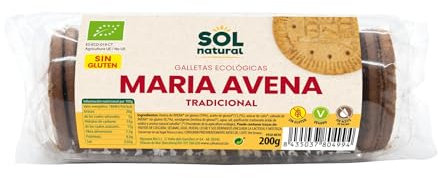 Galletas Maria de Avena sin gluten bio 200g Sol Natural