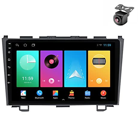 Android 12 Radio para Honda CR-V 3 RE CRV 2006-2007 2011 2 DIN de Coche NAVEGACIÓN con Pantalla Táctil 9 Pulgadas Reproductor Multimedia autoradio Estéreo Carplay Android Auto (M100S 4core 1+16G)