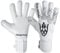 Keeperking Torwarthandschuhe für Erwachsene Fußballhandschuhe Herren Innennaht Profi Grip 4mm Fester Sitz Unisex Jonior (11, Q-White-Neg)
