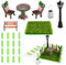 11pcs Miniatur Garten Zubehör,Miniatur Puppenhaus Zubehör Garten,Miniatur Garten Zubehör Set,Mini Wichtel Zubehör,Geeignet zum Dekorieren von Minigärten