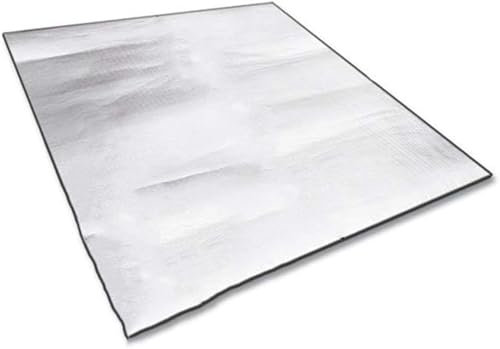 YYET Campingmatte, Schaumstofffolie, Decke für Camping, Schaumstoffpolster, Isolierfolie, Schlafzelt, Thermomatratze, wasserdichte Aluminium-Campingmatte, reflektierende Wärme (150 x 200 cm, 1,5 x 2