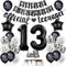 Offizielle Teenager 13. Geburtstag Dekoration Jungen Mädchen, Luftballons 13.Geburtstag Schwarz , Geburtstagsdeko 13 Jungen Offizielle Teenager Ballons Deko