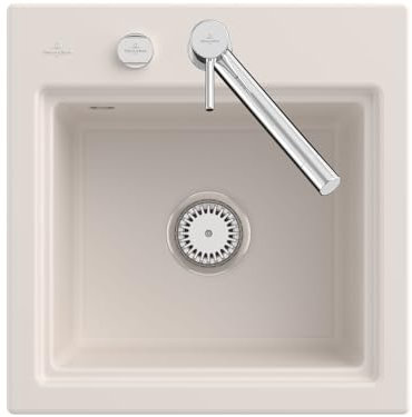 Villeroy & Boch Subway Style 50 S Crema - 3355 02 KR Keramikspüle Excenterbetätigung