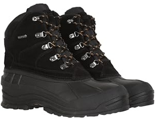 Mountain Warehouse Range Mens Snow Boots - Suede upper, IsoDry, Thermal tested -15°CIsoTherm, Thinsulate Lining Footwear - For Winter, Skiing, Winter Sports & Outdoors Black 7 UK
