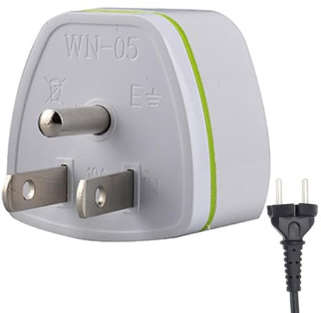 Bexdug Adaptateur de Prise - Adaptateur Secteur de Voyage International 50/60 Hz 110-250 V,Petits adaptateurs pour l'europe, Adaptateur de Voyage Universel Robuste pour la France, l'Allemagne, Les